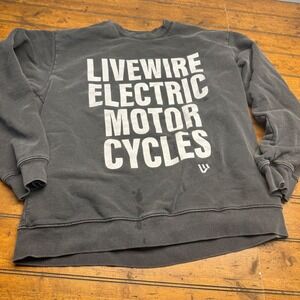 Livewire Electric Motorcycles Graphic Sweatshirt‎ Charcoal Crewneck Pullover